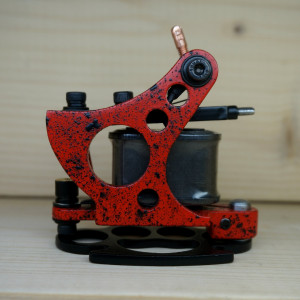 Тату машинка контурная Medium Liner Red-Black